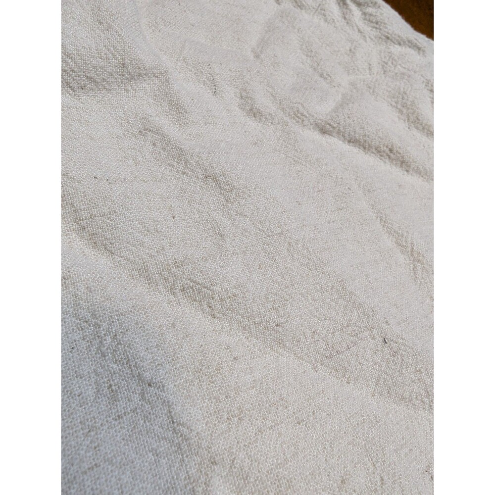 Petal + Pup Crop Tank Top Size XS Cream Textured Square Neck Linen Blend Lined - Picture 3 of 8
